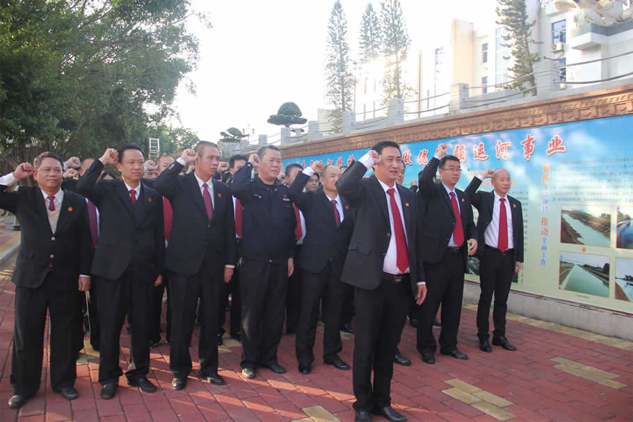 我院组织党员干警到廉江市鹤地水库教育基地开展“两学一做”学习教育